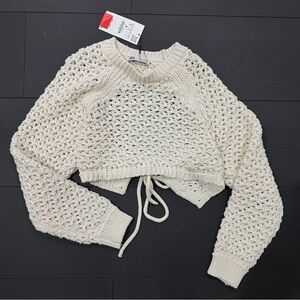 Zara Off-White Knit Sweater